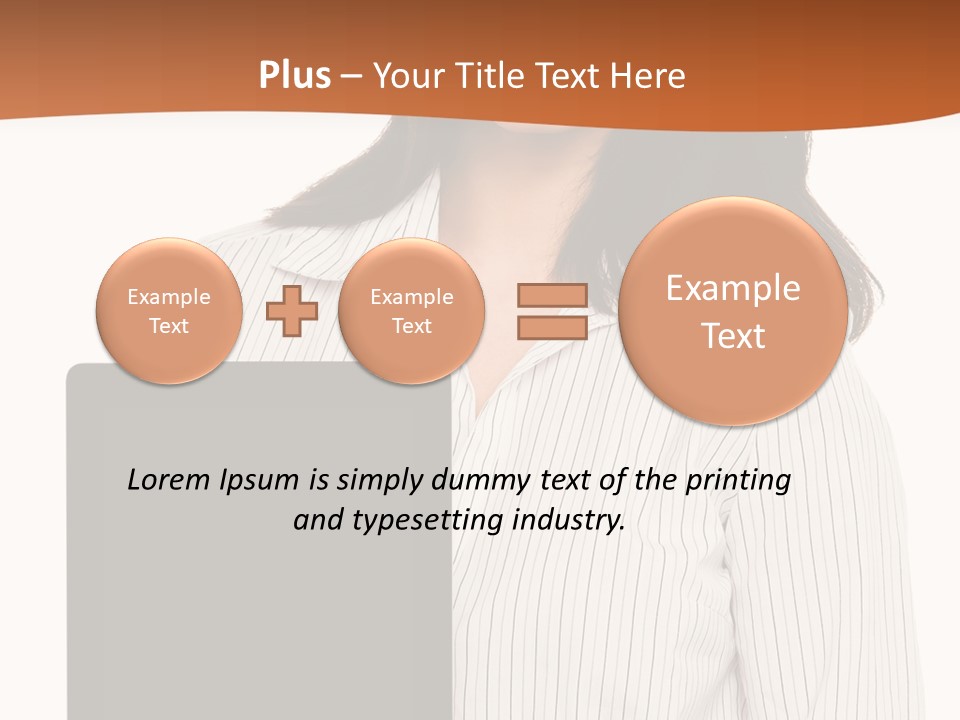 Isolated Lovely Smiling PowerPoint Template