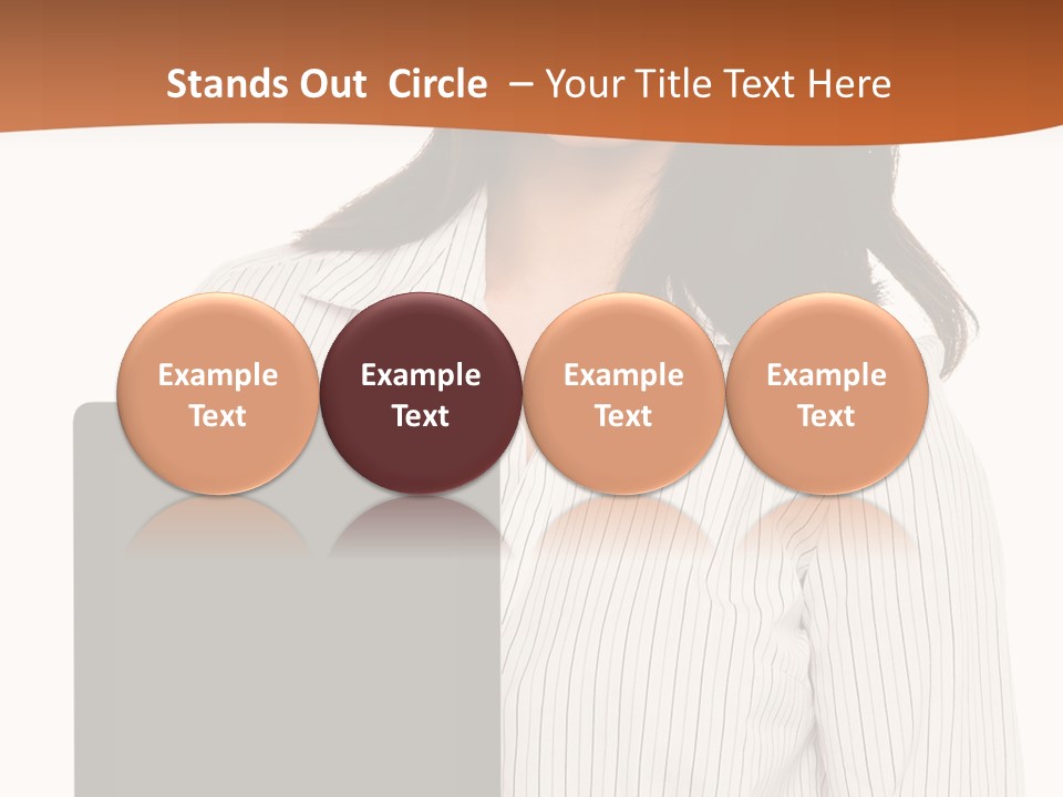 Isolated Lovely Smiling PowerPoint Template