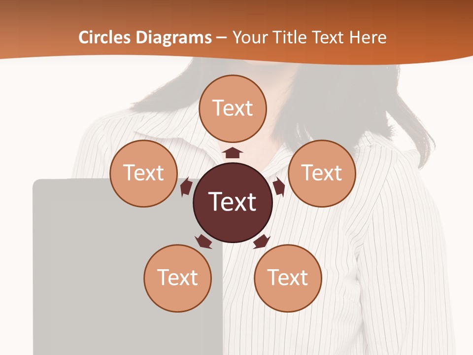 Isolated Lovely Smiling PowerPoint Template