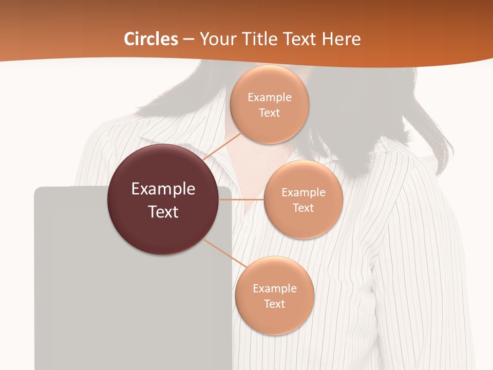 Isolated Lovely Smiling PowerPoint Template