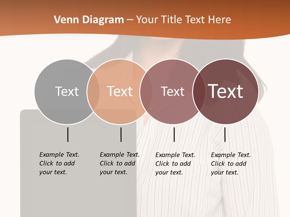 Isolated Lovely Smiling PowerPoint Template