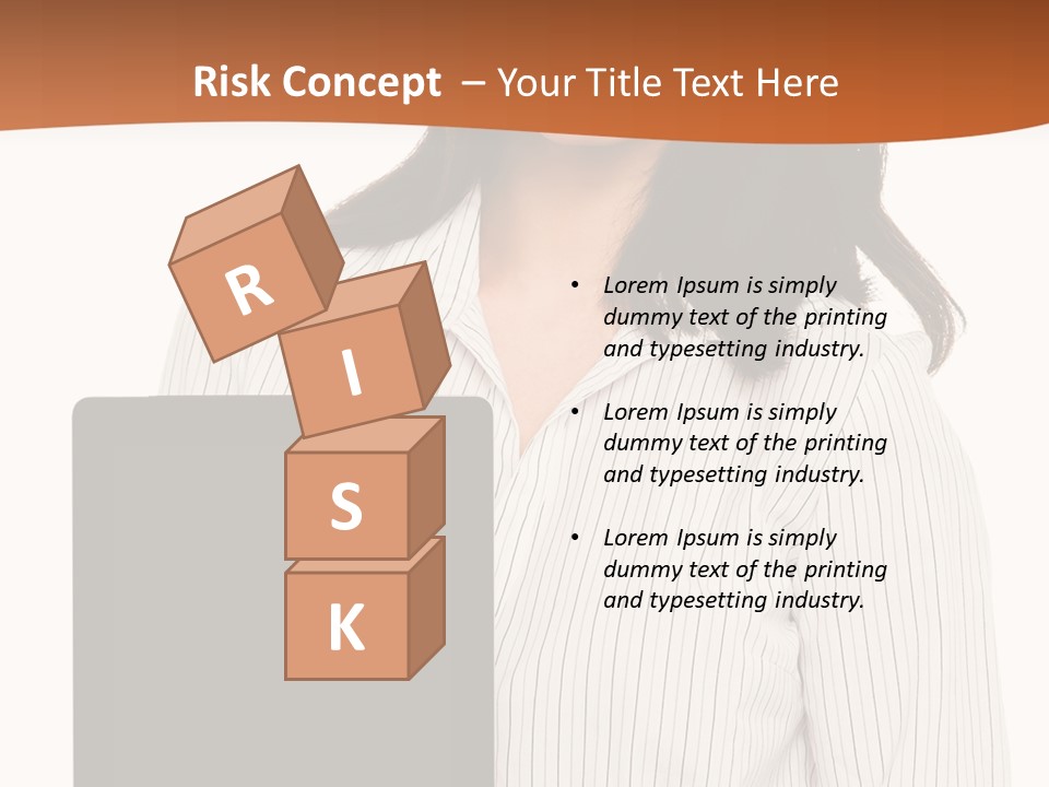 Isolated Lovely Smiling PowerPoint Template