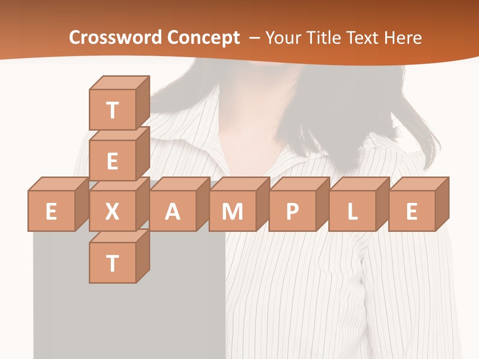 Isolated Lovely Smiling PowerPoint Template