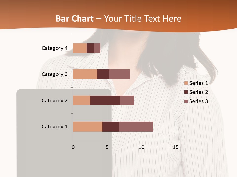 Isolated Lovely Smiling PowerPoint Template