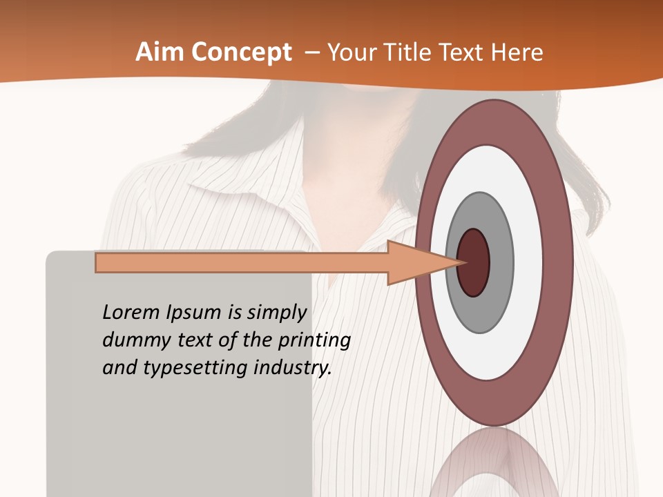 Isolated Lovely Smiling PowerPoint Template