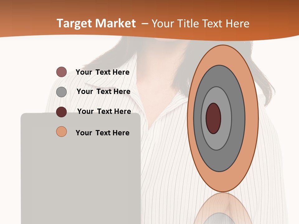 Isolated Lovely Smiling PowerPoint Template