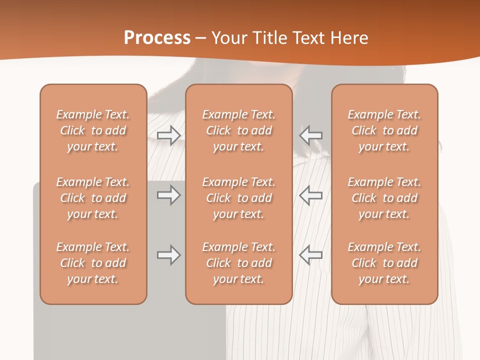 Isolated Lovely Smiling PowerPoint Template