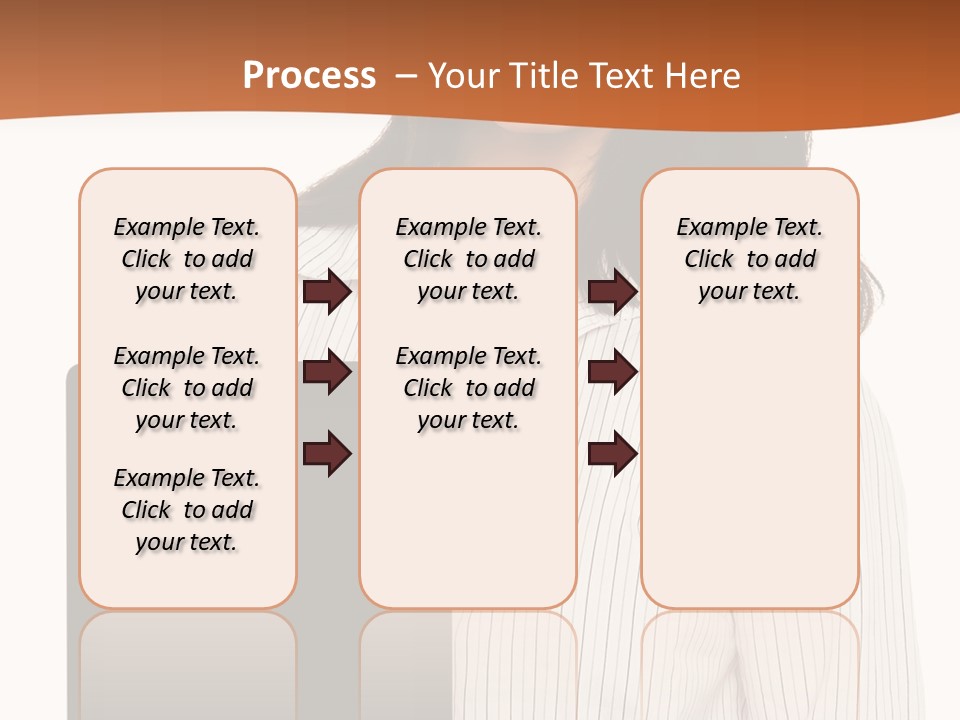 Isolated Lovely Smiling PowerPoint Template