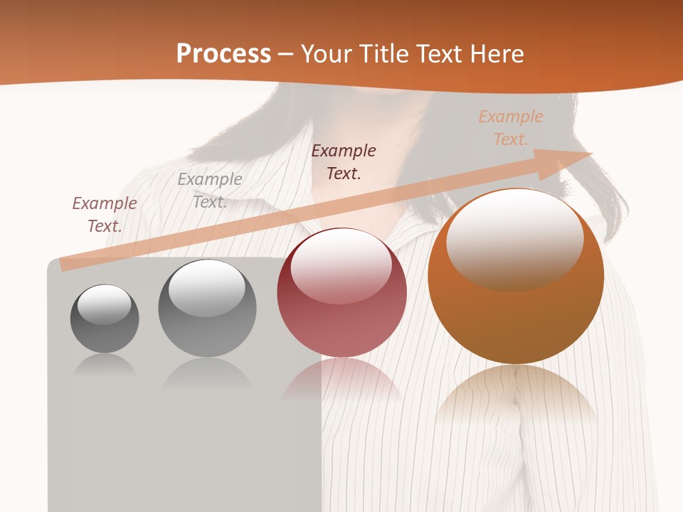 Isolated Lovely Smiling PowerPoint Template