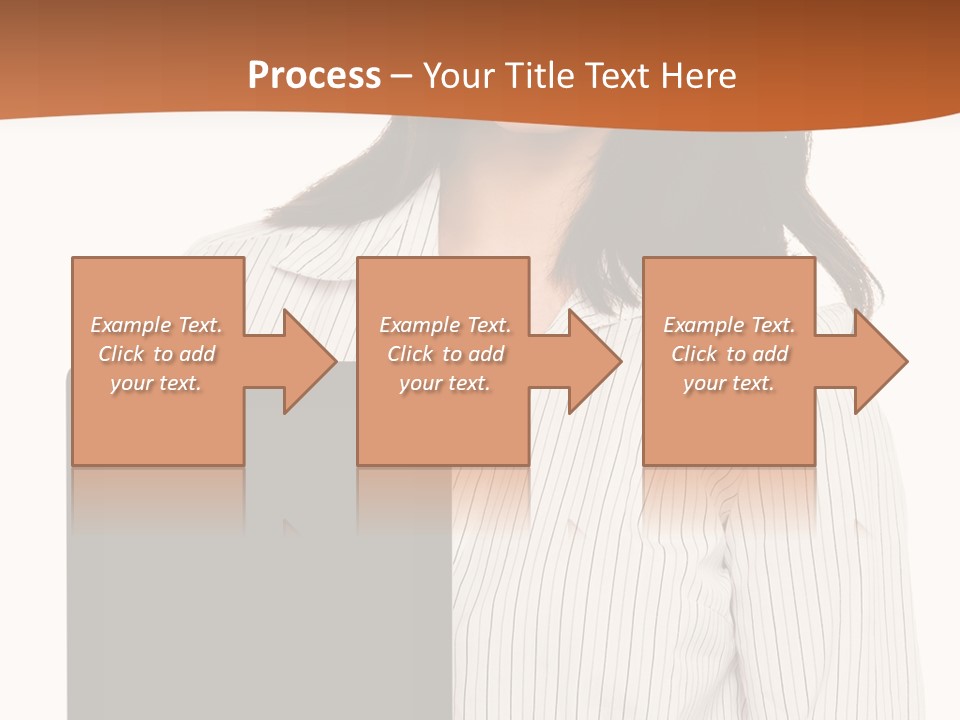 Isolated Lovely Smiling PowerPoint Template