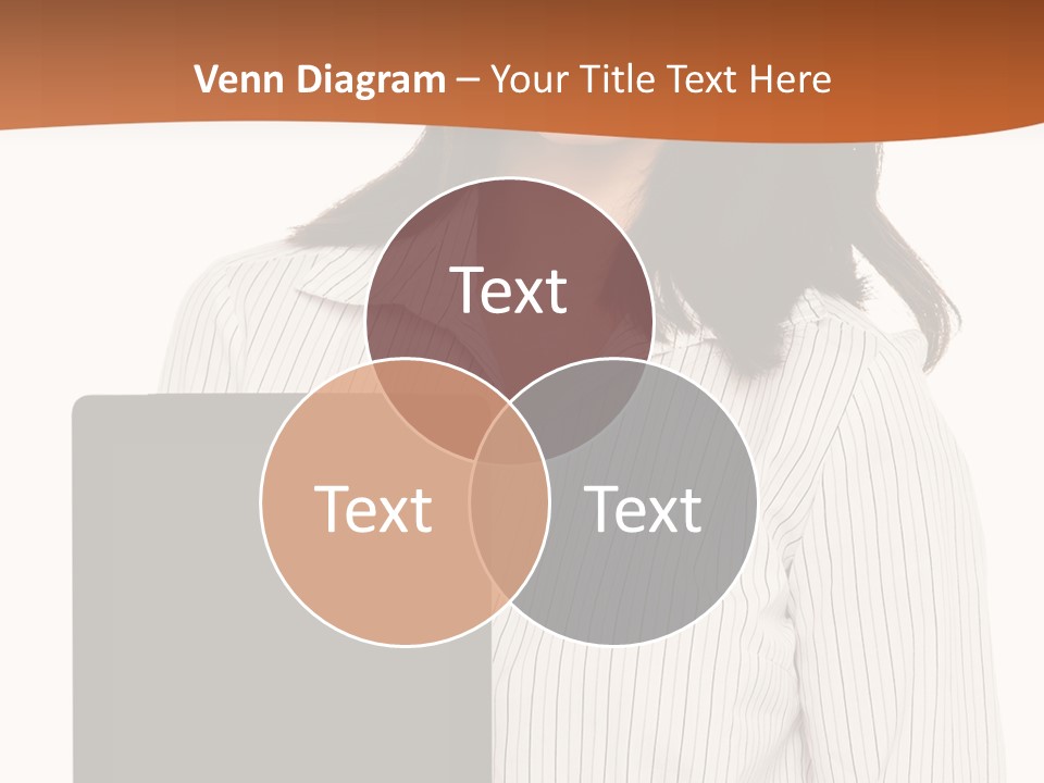 Isolated Lovely Smiling PowerPoint Template