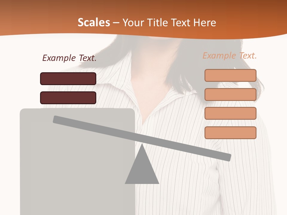 Isolated Lovely Smiling PowerPoint Template