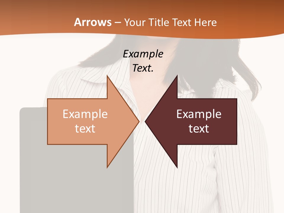 Isolated Lovely Smiling PowerPoint Template