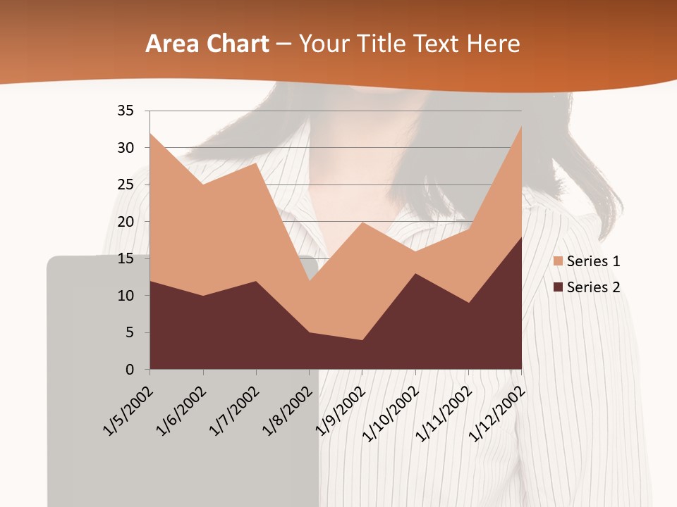 Isolated Lovely Smiling PowerPoint Template