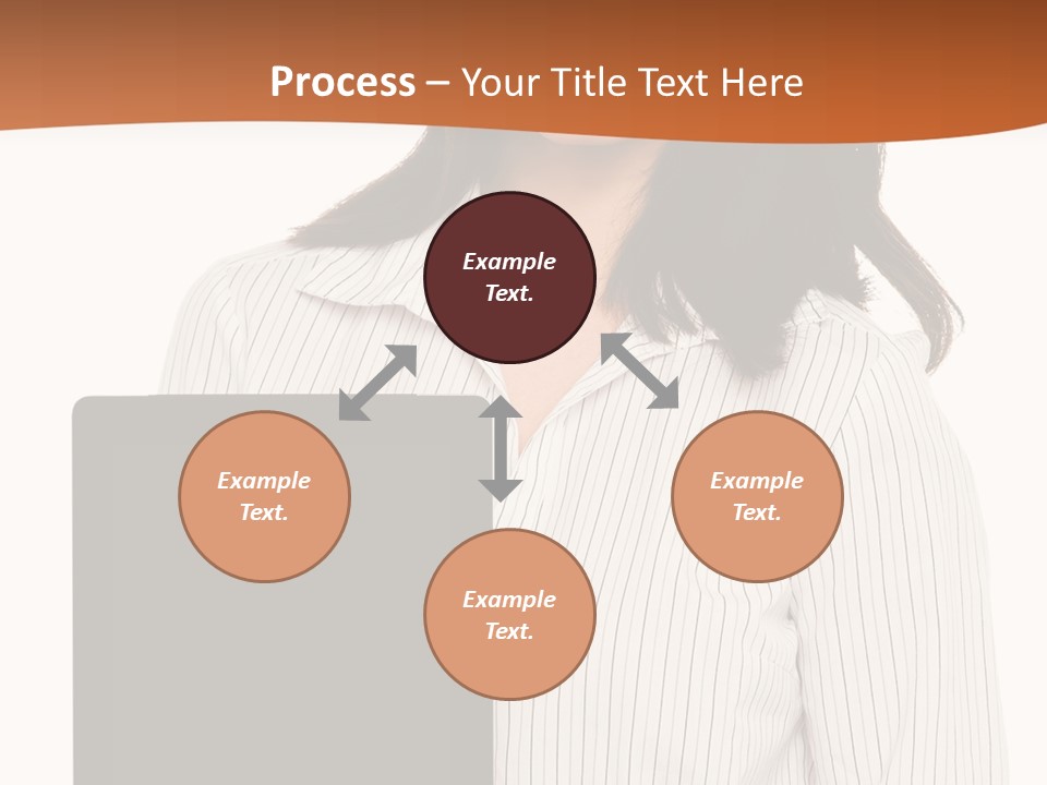Isolated Lovely Smiling PowerPoint Template