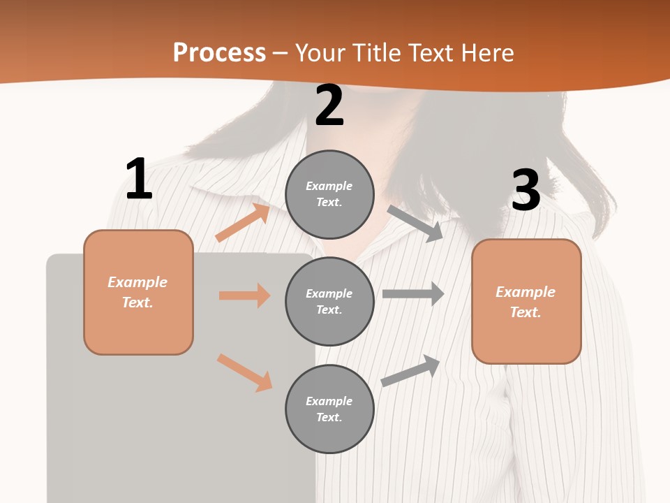 Isolated Lovely Smiling PowerPoint Template