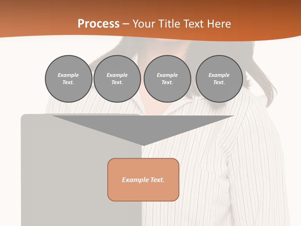 Isolated Lovely Smiling PowerPoint Template