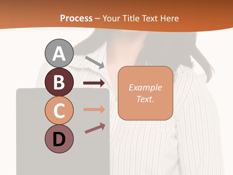 Isolated Lovely Smiling PowerPoint Template