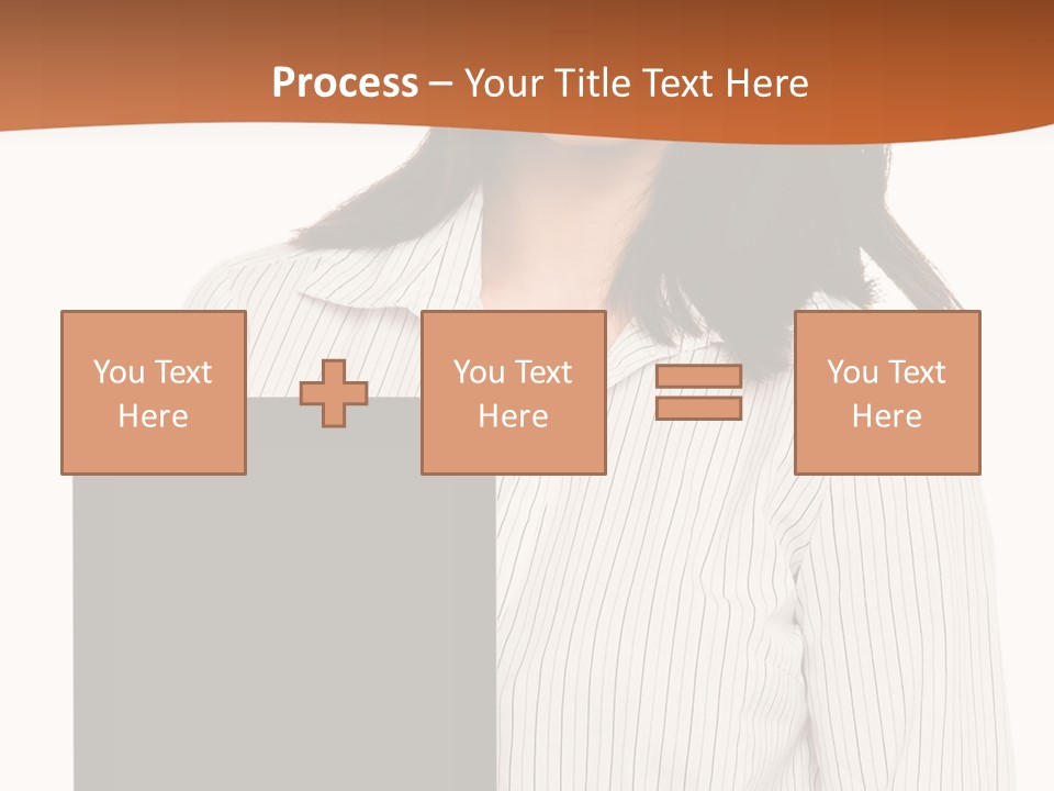 Isolated Lovely Smiling PowerPoint Template