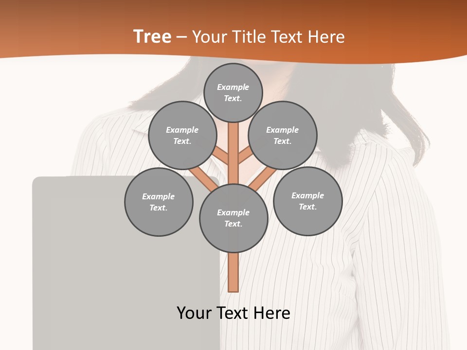 Isolated Lovely Smiling PowerPoint Template