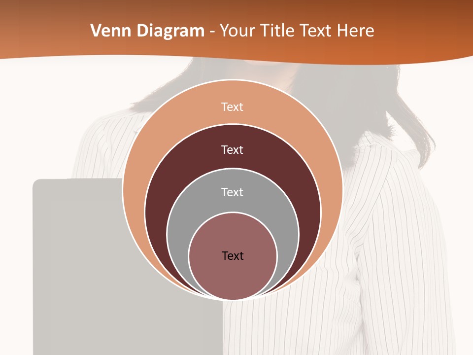 Isolated Lovely Smiling PowerPoint Template