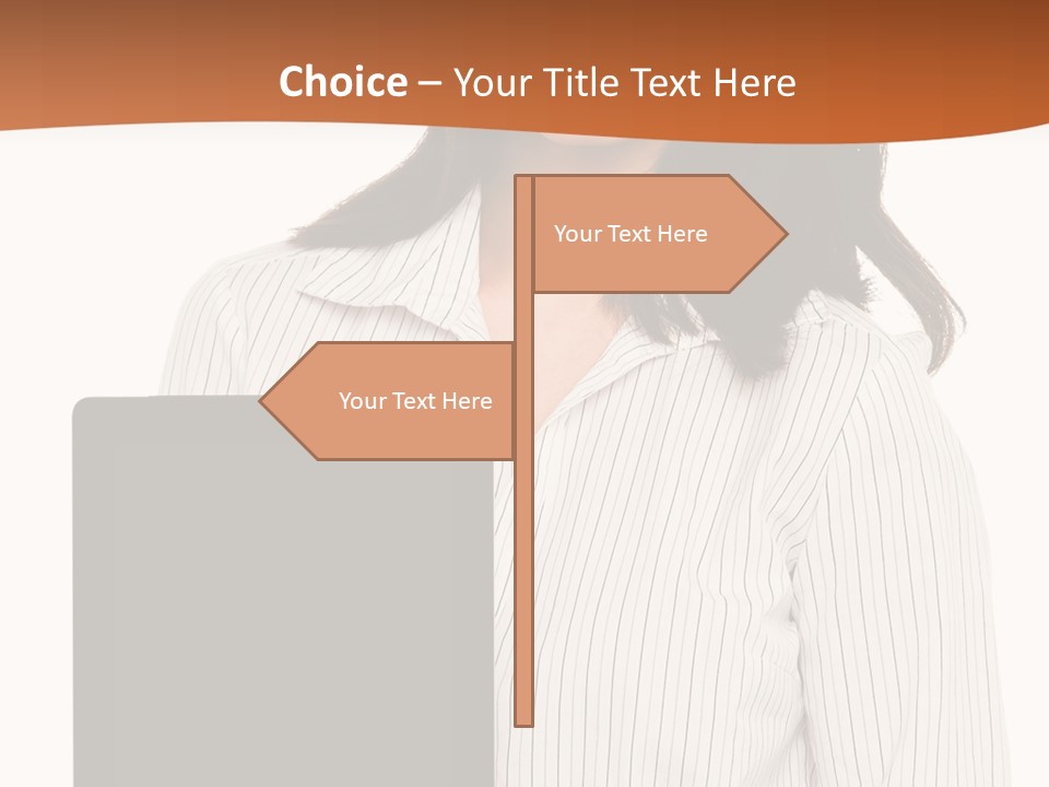 Isolated Lovely Smiling PowerPoint Template