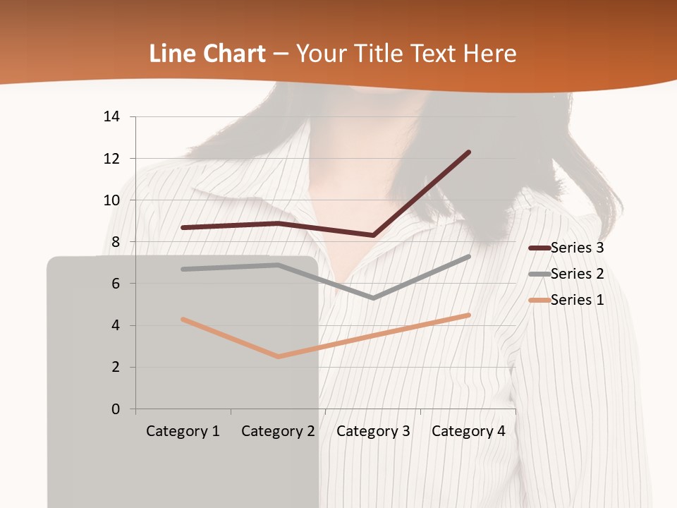 Isolated Lovely Smiling PowerPoint Template