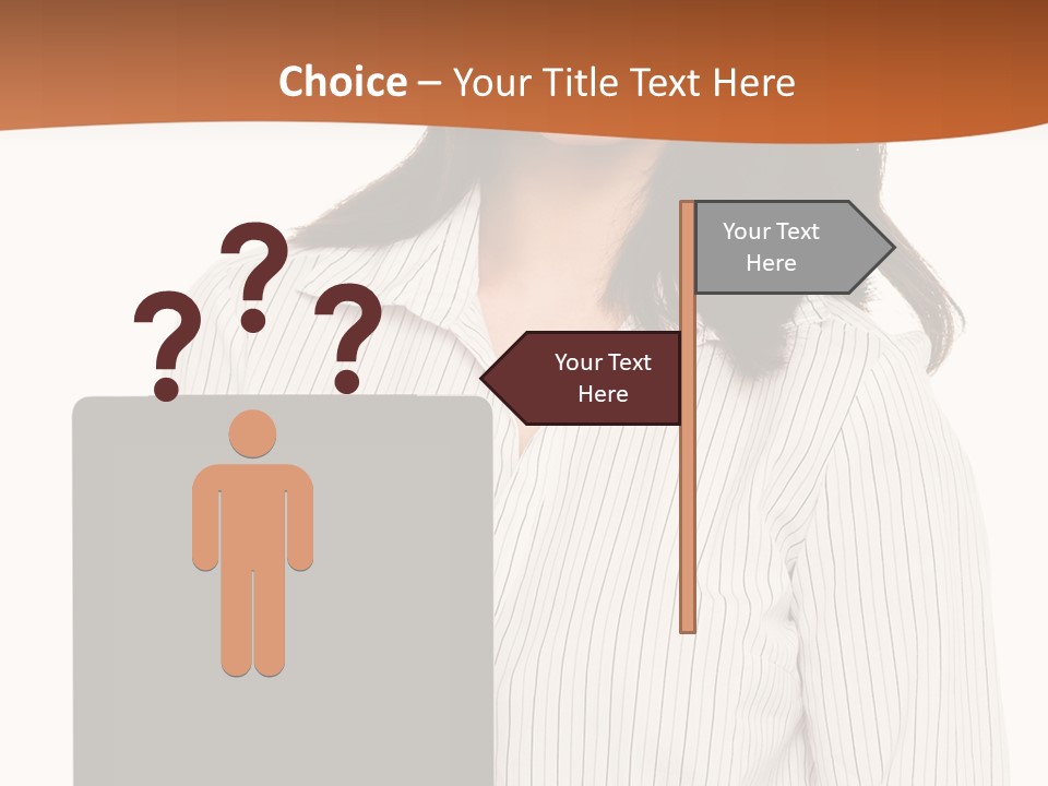 Isolated Lovely Smiling PowerPoint Template