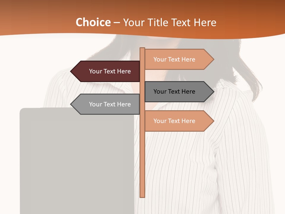 Isolated Lovely Smiling PowerPoint Template