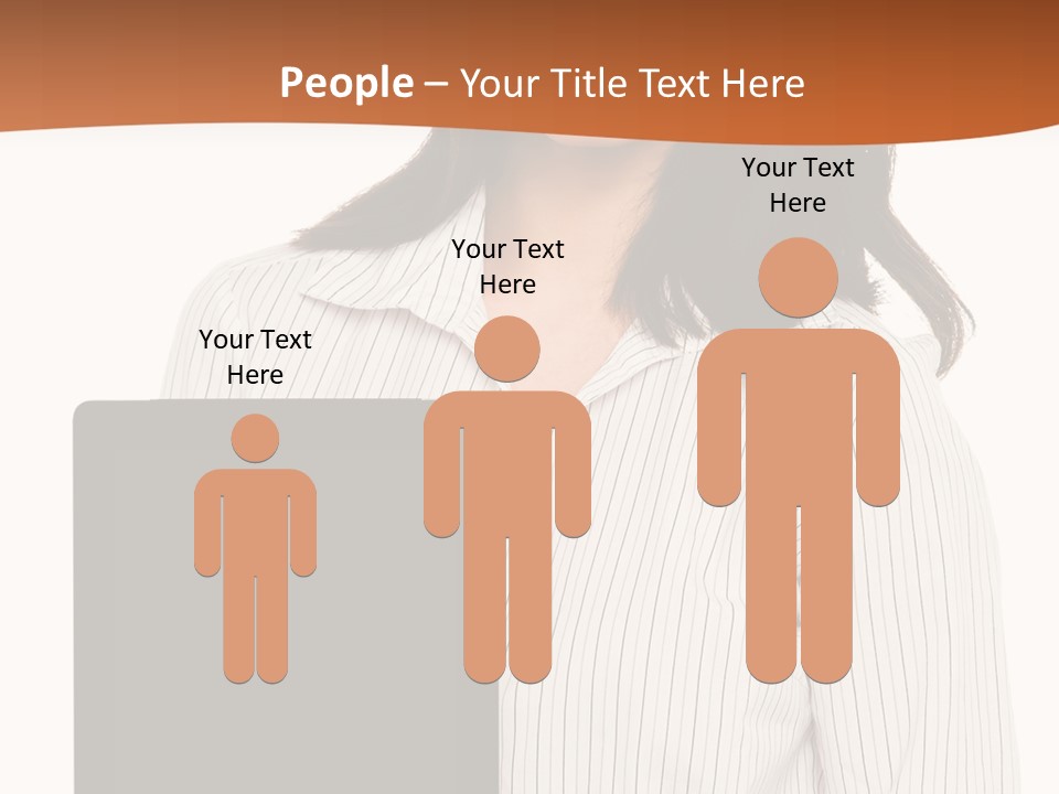 Isolated Lovely Smiling PowerPoint Template