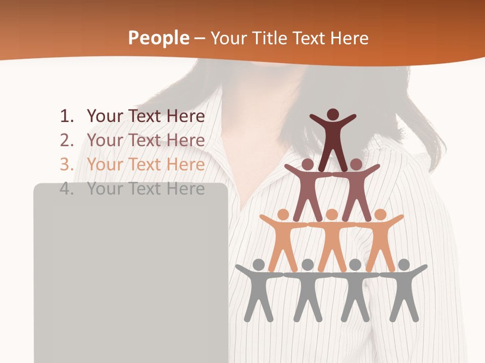 Isolated Lovely Smiling PowerPoint Template