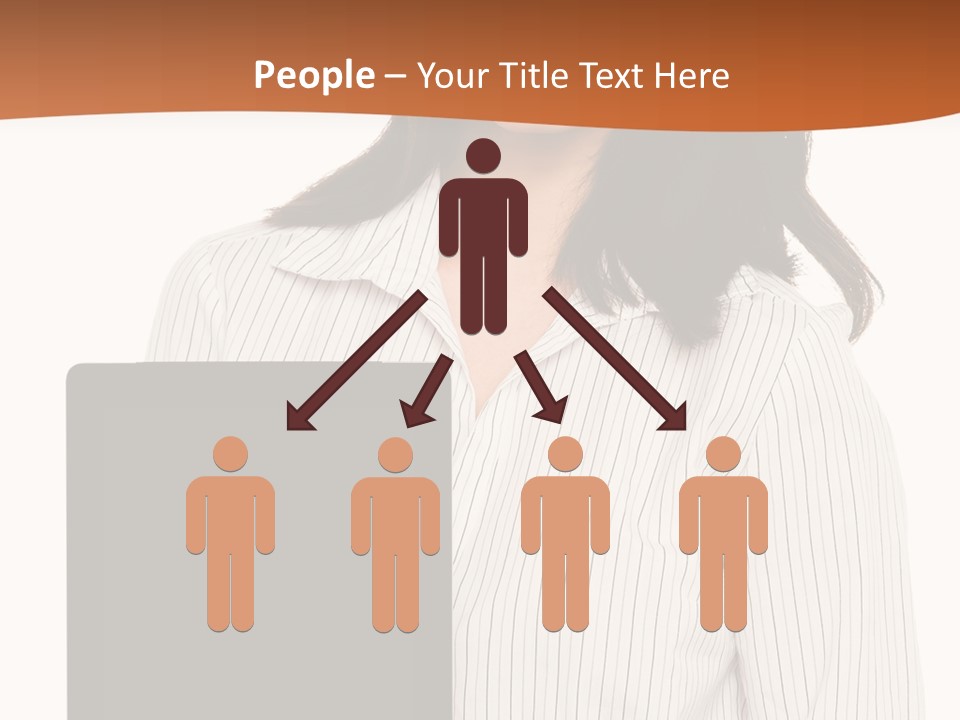 Isolated Lovely Smiling PowerPoint Template