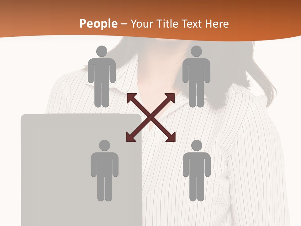 Isolated Lovely Smiling PowerPoint Template