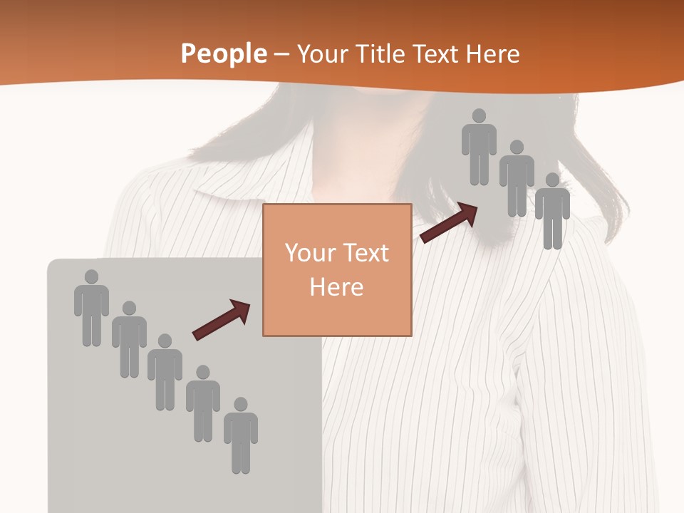 Isolated Lovely Smiling PowerPoint Template