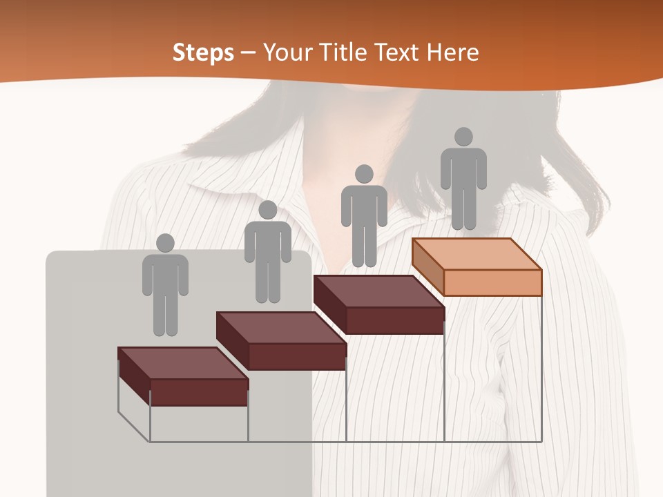 Isolated Lovely Smiling PowerPoint Template