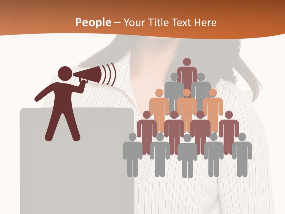 Isolated Lovely Smiling PowerPoint Template