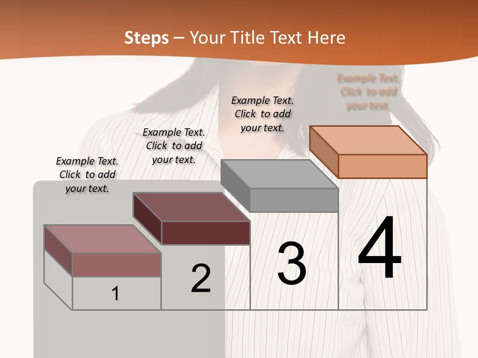 Isolated Lovely Smiling PowerPoint Template