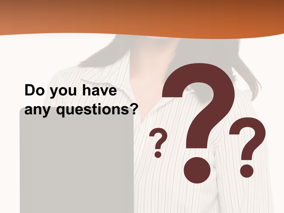 Isolated Lovely Smiling PowerPoint Template