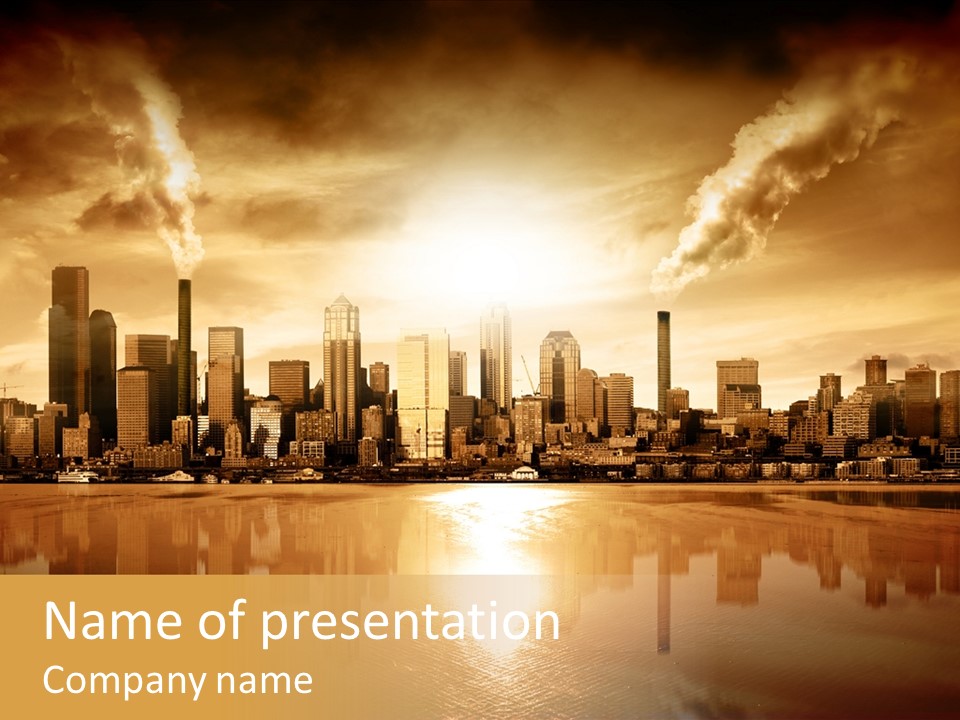 Moody Concept Global PowerPoint Template