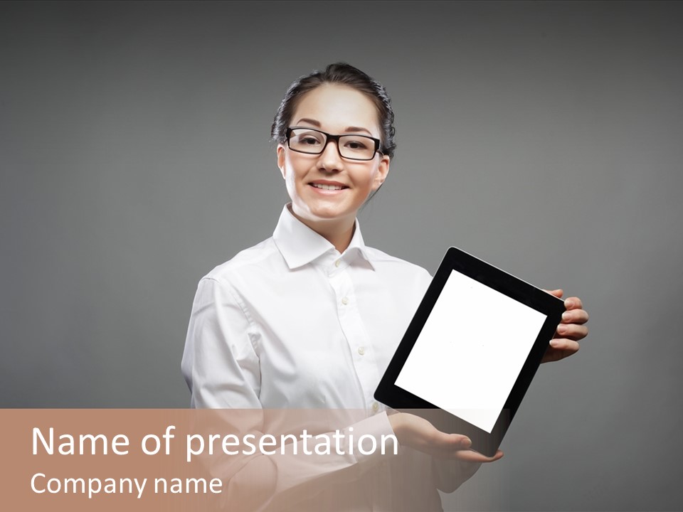 E Reader Executive Reader PowerPoint Template