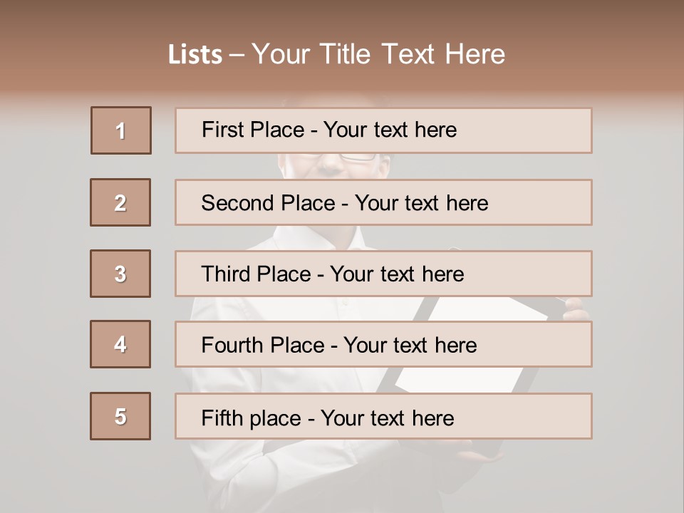 E Reader Executive Reader PowerPoint Template