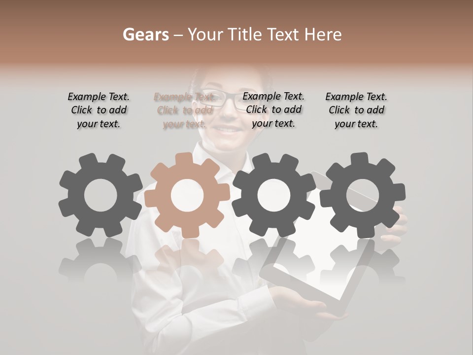 E Reader Executive Reader PowerPoint Template