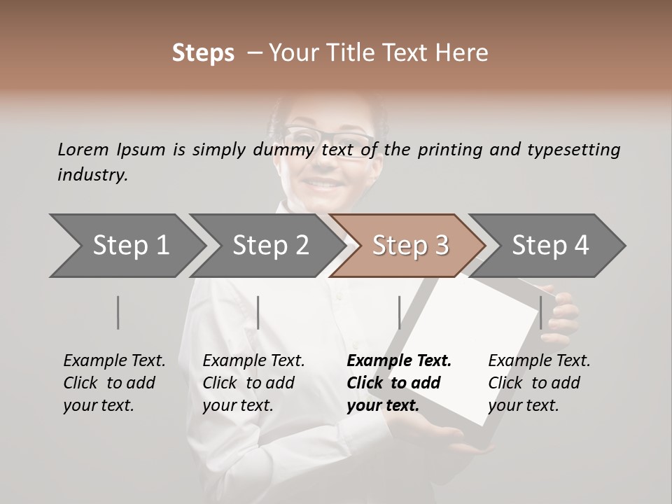 E Reader Executive Reader PowerPoint Template