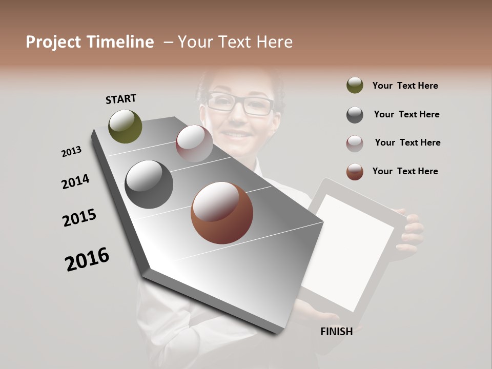 E Reader Executive Reader PowerPoint Template