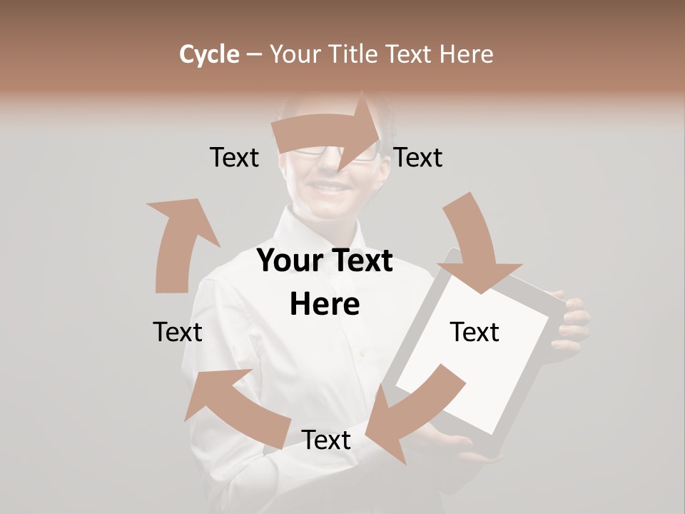 E Reader Executive Reader PowerPoint Template