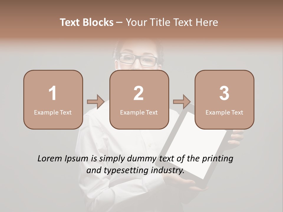 E Reader Executive Reader PowerPoint Template