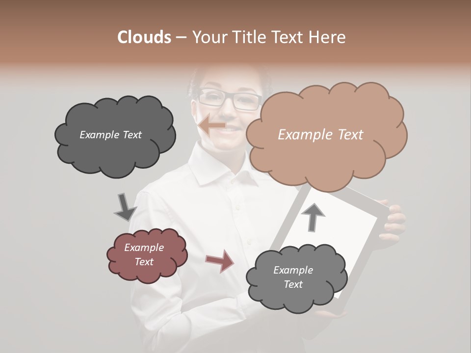 E Reader Executive Reader PowerPoint Template