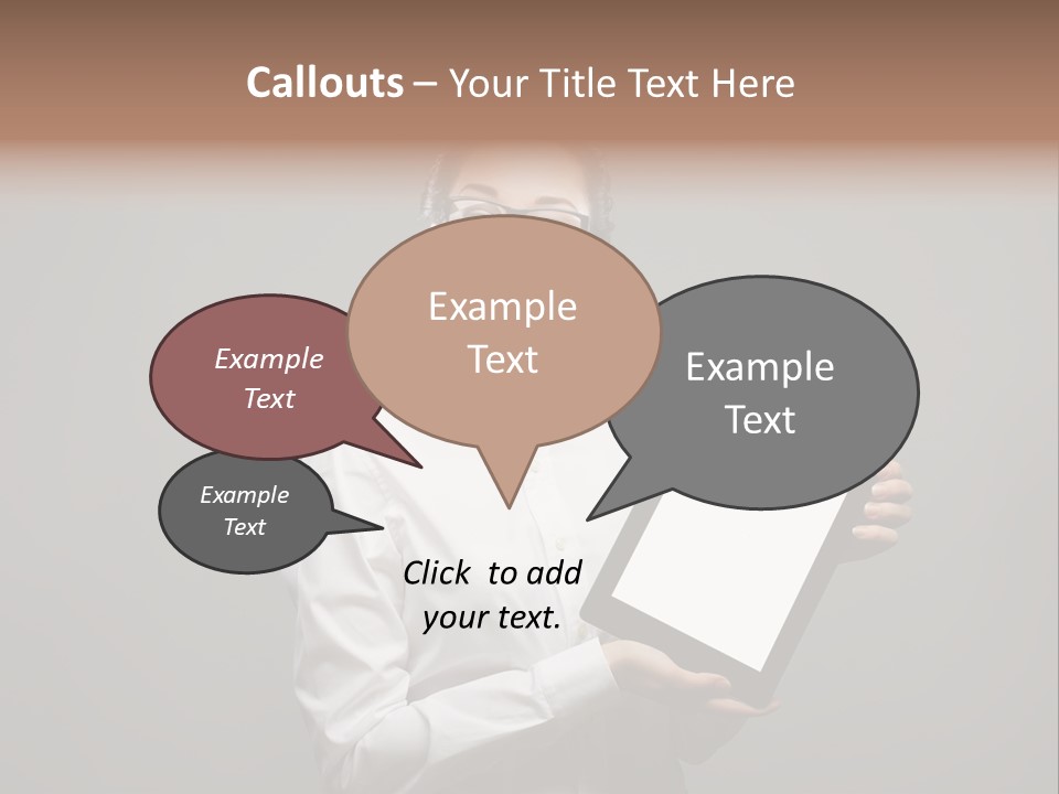 E Reader Executive Reader PowerPoint Template