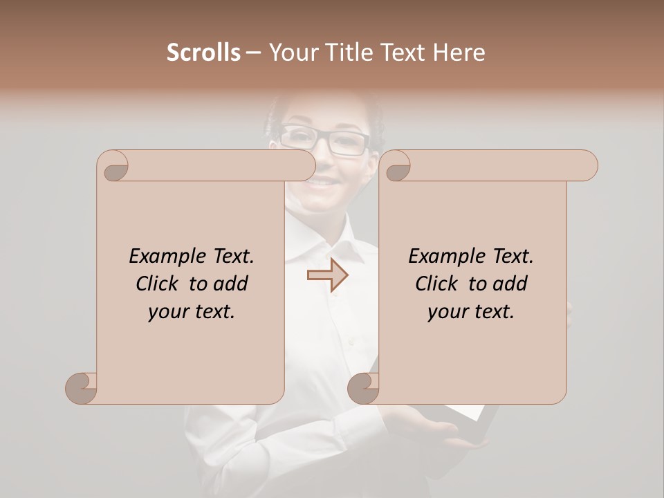 E Reader Executive Reader PowerPoint Template
