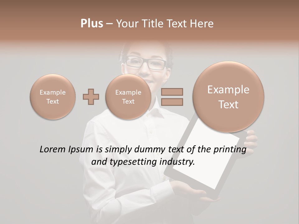 E Reader Executive Reader PowerPoint Template